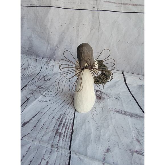 Vintage Willow Tree Angel Of Winter Demdaco 2001 Susan Lordi Wreath - Picture 6 of 8